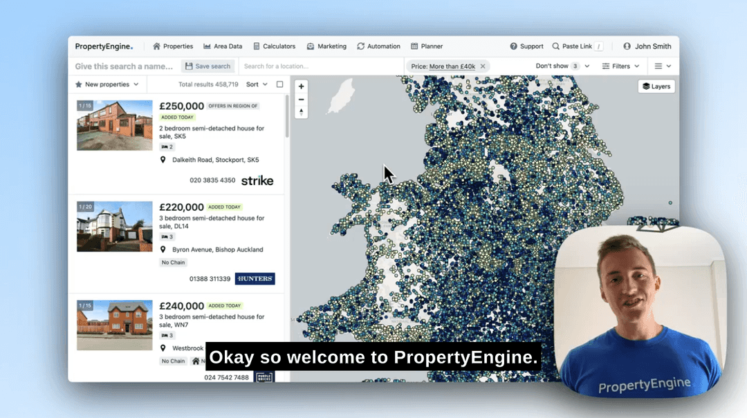 Source & analyse property fast with PropertyEngine