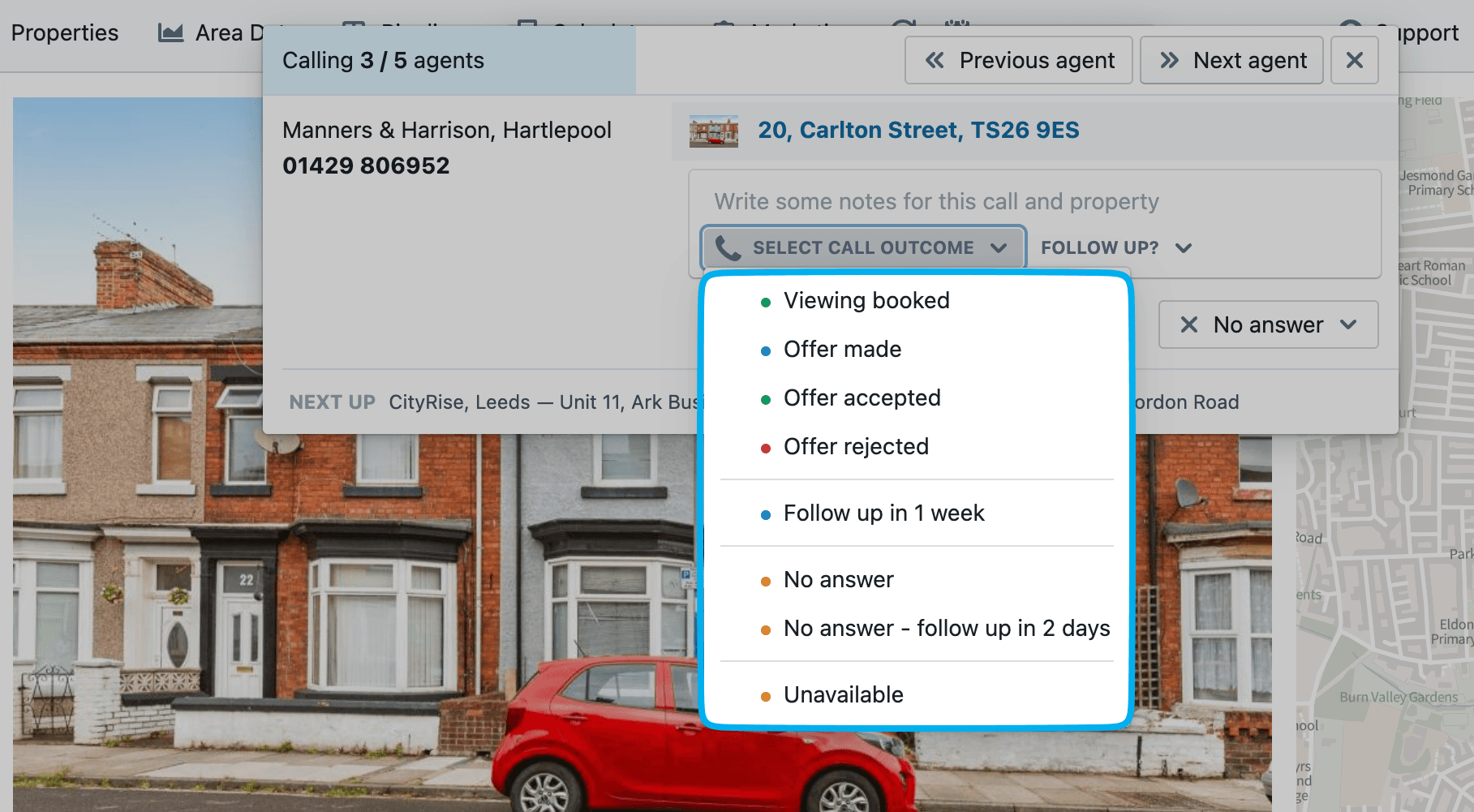 Calling agents from the deal pipeline