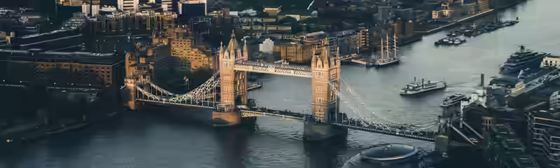 Tower Bridge and the Thames from above