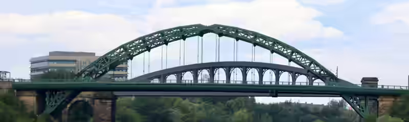 The Wearmouth Bridge over the River Wear in Sunderland